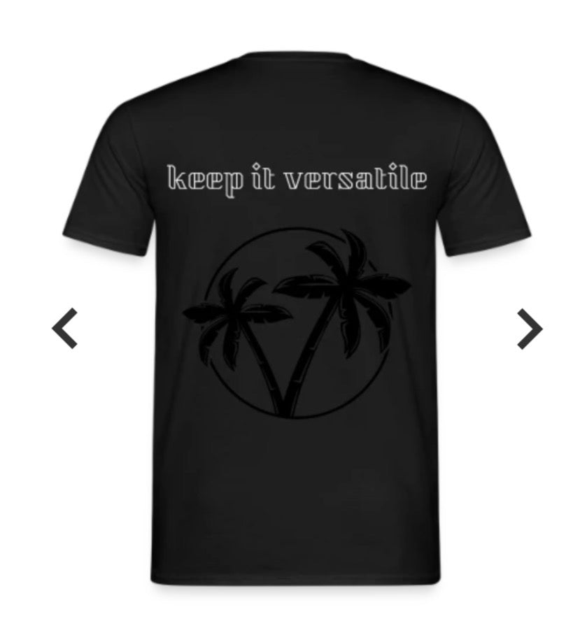 versatile.01 palm tree tee (black)